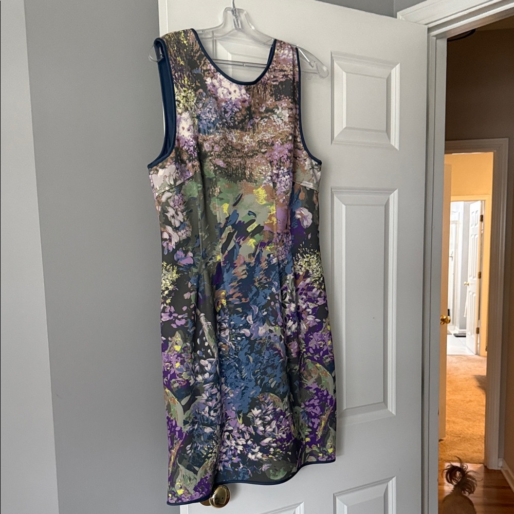 White House Black Market Multicolor Floral Midi Dress
